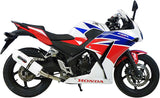 Système D'Échappement Homologué Au Niveau Sonore Albus Ceramic Aluminium Blanc - Gpr Compatible Avec Honda Cbr 300 R (2014-2016)