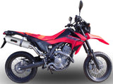 Système D'Échappement Complet Avec Catalyseur Et Homologation Acoustique Albus Ceramic Aluminium Blanc - Gpr Compatible Avec Honda Crf 250 M (2013-2016)