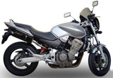 Double Sortie D'Échappement Homologuée Au Niveau Sonore Furore Aluminium Noir - Gpr Compatible Avec Honda Hornet 900 (2002-2005)