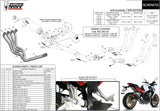Système D'Échappement Complet Sans Catalyseur Et Homologué Au Niveau Sonore Gp Carbon - Mivv Compatible Avec Honda Cb 650 F (2014-2018)