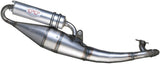 Complete Catalytic Exhaust System With Sound Certification Hand Made Tt Aluminum - Leovince Compatible With Mbk Nitro 50 (1998-1999)