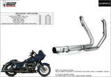 Collecteurs D'Échappement Non Catalysés Acier - Mivv Compatible Avec Harley-Davidson Cvo Street Glide 1801 (2014-2016)