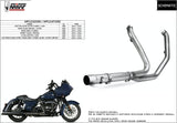 Non-Catalytic Exhaust Manifolds Stainless Steel - Mivv Compatible With Harley-Davidson Cvo Road King 1801 (2014-2016)