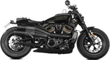 Dual Catalytic Exhaust Tips With Sound Certification Hr-1 Steel Black Carbon - Mivv Compatible With Harley-Davidson Sportster S (2021-2024)