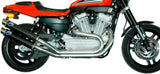 Double Sortie D'Échappement Homologuée Au Niveau Sonore Round Carbon - Termignoni Compatible Avec Harley-Davidson Xr 1200 R