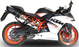 Système D'Échappement Homologué Au Niveau Sonore Furore Aluminium Noir - Gpr Compatible Avec Ktm Rc 390 (2015-2016)