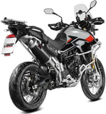 Exhaust Tip With Noise Certification Dakar Steel Black - Mivv Compatible With Triumph Tiger 900 Pro (2024-2026)