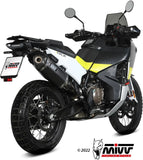 Système D'Échappement Homologué Au Niveau Sonore Speed Edge Acier Noir Carbon - Mivv Compatible Avec Husqvarna Norden 901 (2022-2024)