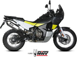 Système D'Échappement Homologué Au Niveau Sonore Speed Edge Acier Carbon - Mivv Compatible Avec Husqvarna Norden 901 (2022-2024)