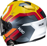 Casque Intégral Pour Moto Hjc I71 Advanced Polycarbonate Mc3Sf Viz Taille 07 S