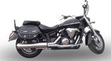 Système D'Échappement Catalytique Avec Homologation Acoustique Bomb Acier - Gpr Compatible Avec Yamaha Xvs 1300 Midnight Star (2006-2014)