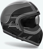 Casque Urban Pour Moto Airoh J 110 - J1R35 Composite Carbon Noir Mat Raster Taille S