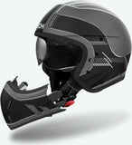 Casque Urban Pour Moto Airoh J 110 - J1R35 Composite Carbon Noir Mat Raster Taille Xs
