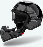 Casque Urban Pour Moto Airoh J 110 - J1R99 Composite Carbon Gris Foncé Gloss Raster Taille Xxl