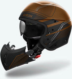 Casque Urban Pour Moto Airoh J 110 - J1S29 Composite Carbon Bronze Mat Slim Taille Xl