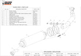 Système D'Échappement Homologué Au Niveau Sonore Oval Carbon Carbon - Mivv Compatible Avec Kawasaki Z 750 (2004-2006)
