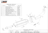 Système D'Échappement Homologué Au Niveau Sonore Suono Acier Carbon - Mivv Compatible Avec Kawasaki Z 750 (2004-2006)