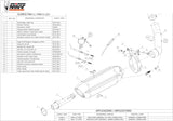 Système D'Échappement Catalytique Avec Homologation Acoustique Suono Acier Noir Carbon - Mivv Compatible Avec Kawasaki Z 750 (2007-2014)