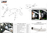 Tuyau De Raccordement Non Catalysé - Mivv Compatible Avec Kawasaki Zx 6R 636 (2013-2016)
