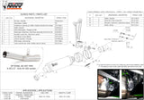 Exhaust Tip With Noise Certification Gp Steel Black - Mivv Compatible With Kawasaki Zx 6R 636 (2009-2016)