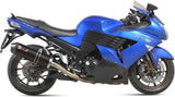 Système D'Échappement Homologué Au Niveau Sonore Oval Acier Noir Carbon - Mivv Compatible Avec Kawasaki Zzr 1400 (2006-2007)