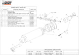 Système D'Échappement Homologué Au Niveau Sonore Gp Carbon - Mivv Compatible Avec Kawasaki Ninja 250 R (2008-2013)