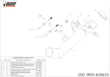 Tuyau De Raccordement Non Catalysé - Mivv Compatible Avec Kawasaki Zx-10R (2011-2015)
