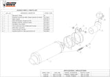 Système D'Échappement Homologué Au Niveau Sonore Gp Carbon - Mivv Compatible Avec Kawasaki Zx-10R (2011-2015)