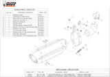 Système D'Échappement Non Catalysé Et Homologué Au Niveau Sonore Suono Acier Noir Carbon - Mivv Compatible Avec Kawasaki Zx-10R (2011-2015)