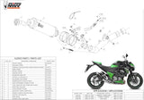 Système D'Échappement Homologué Au Niveau Sonore Gp Carbon - Mivv Compatible Avec Kawasaki Z 800 (2013-2016)
