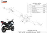 Système D'Échappement Homologué Au Niveau Sonore Oval Carbon Carbon - Mivv Compatible Avec Kawasaki Versys 1000 (2015-2018)