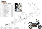 Système D'Échappement Complet Sans Catalyseur Et Homologué Au Niveau Sonore Suono Acier Noir Carbon - Mivv Compatible Avec Kawasaki Versys 650 (2015-2020)