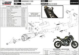 Complete Non-Catalytic Exhaust System With Sound Certification Delta Race Steel Black Carbon - Mivv Compatible With Kawasaki Z 650 (2017-2023)