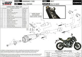 Système D'Échappement Complet Avec Catalyseur Et Homologation Acoustique Delta Race Acier Carbon - Mivv Compatible Avec Kawasaki Z 650 (2017-2023)