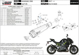Système D'Échappement Homologué Au Niveau Sonore Delta Race Acier Noir Carbon - Mivv Compatible Avec Kawasaki Z 900 (2017-2024)