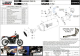 Système D'Échappement Complet Sans Catalyseur Et Homologué Au Niveau Sonore Gppro Acier Noir - Mivv Compatible Avec Kawasaki Z 900 Rs (2018-2024)