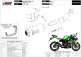 Système D'Échappement Complet Non Catalysé Et Sans Homologation Acoustique Mk3 Carbon - Mivv Compatible Avec Kawasaki Ninja 400 (2018-2020)