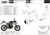 Système D'Échappement Non Catalysé Et Sans Homologation Acoustique Mk3 Carbon - Mivv Compatible Avec Kawasaki Z 125 (2019-2024)
