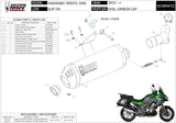 Système D'Échappement Homologué Au Niveau Sonore Oval Carbon Carbon - Mivv Compatible Avec Kawasaki Versys 1000 (2019-2024)