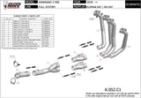 Collecteurs D'Échappement Non Catalysés Acier - Mivv Compatible Avec Kawasaki Z 900 (2020-2024)