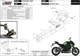 Système D'Échappement Non Catalysé Et Sans Homologation Acoustique Double Gun Acier Noir - Mivv Compatible Avec Kawasaki Z 900 (2020-2024)