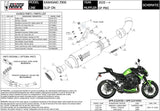 Système D'Échappement Homologué Au Niveau Sonore Gppro Carbon - Mivv Compatible Avec Kawasaki Z 900 (2020-2024)