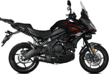 Système D'Échappement Complet Non Catalysé Et Sans Homologation Acoustique Oval Carbon Carbon - Mivv Compatible Avec Kawasaki Versys 650 (2021-2023)