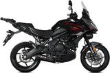 Système D'Échappement Complet Avec Catalyseur Et Homologation Acoustique Oval Acier Noir Carbon - Mivv Compatible Avec Kawasaki Versys 650 (2021-2023)