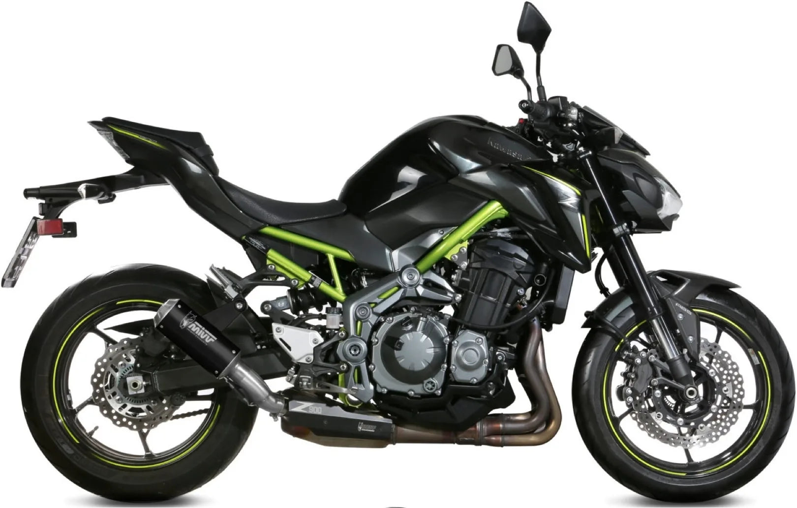 Système D'Échappement Homologué Au Niveau Sonore Mk3 Acier Noir - Mivv Compatible Avec Kawasaki Z 900 A2 (2017-2024)