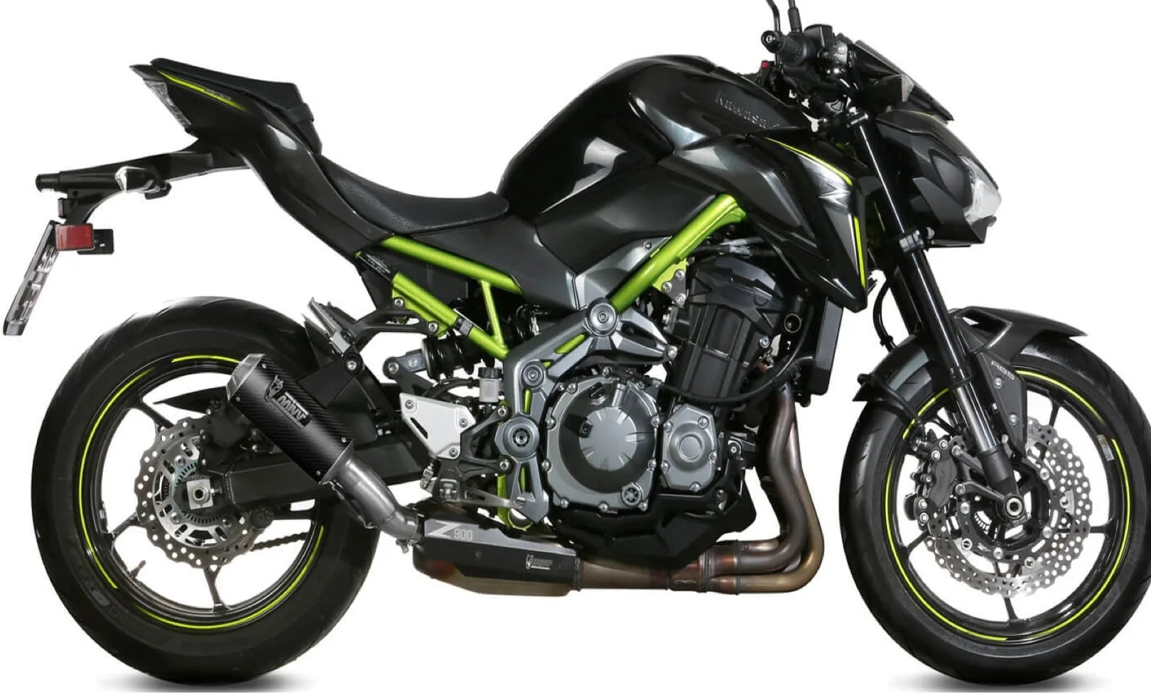 Système D'Échappement Homologué Au Niveau Sonore Mk3 Carbon - Mivv Compatible Avec Kawasaki Z 900 A2 (2017-2024)