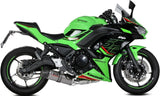 Système D'Échappement Complet Non Catalysé Et Sans Homologation Acoustique Oval Titanium Carbon - Mivv Compatible Avec Kawasaki Ninja 650 (2024)