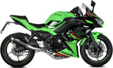 Complete Exhaust System Without Catalytic Converter And Without Sound Certification Gppro Steel Black - Mivv Compatible With Kawasaki Ninja 650 (2024)