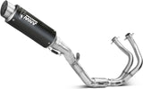 Complete Exhaust System Without Catalytic Converter And Without Sound Certification Gppro Steel Black Carbon - Mivv Compatible With Kawasaki Z 650 (2024)