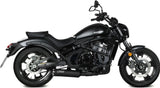 Système D'Échappement Complet Non Catalysé Et Sans Homologation Acoustique Hr-1 Acier Noir - Mivv Compatible Avec Kawasaki Vulcan S (2017-2023)